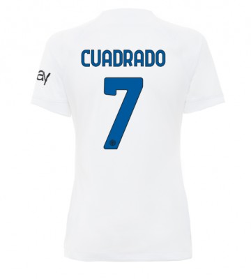 Inter Milan Juan Cuadrado #7 Segunda Equipación Mujer 2023-24 Manga Corta